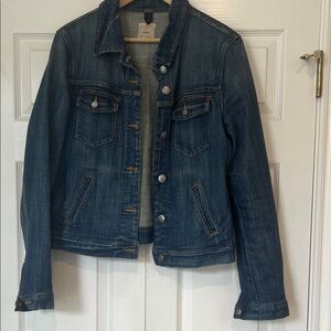 J. Crew Blue Denim Jacket. Medium. Perfectly worn in with stretch.
